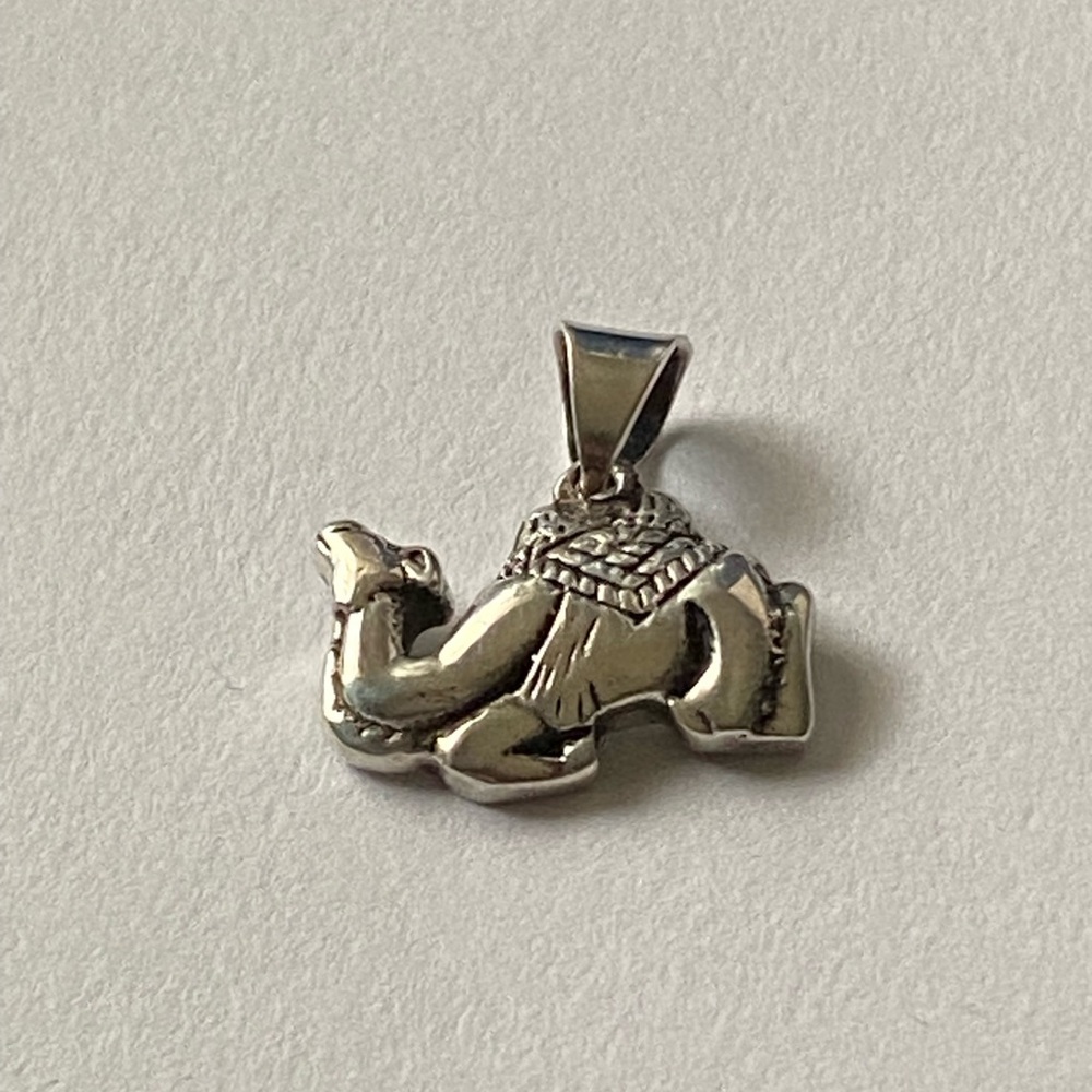 Vintage Sterling Silver 925 Camel Charm Pendant